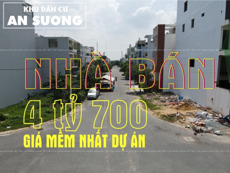 BÁN NHÀ PHỐ KDC AN SƯƠNG GIÁ 4.7 TỶ.