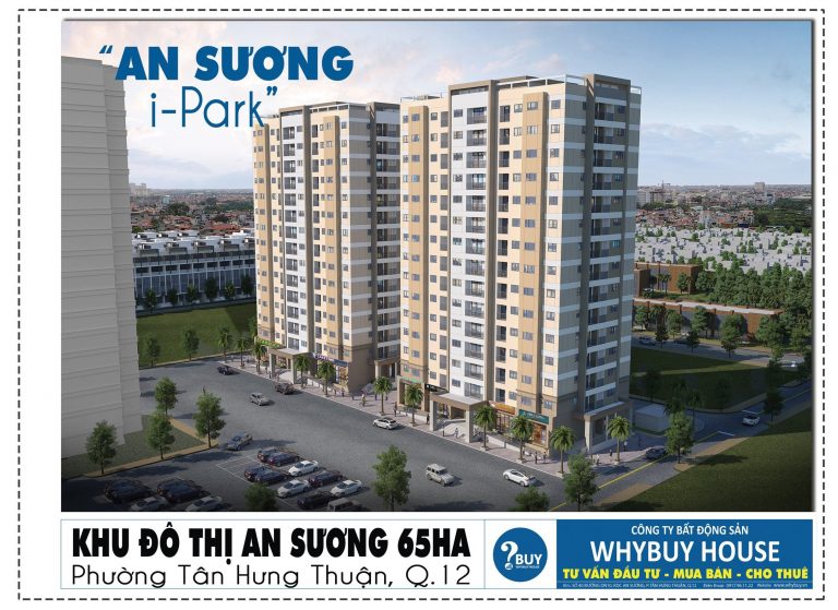 Bán căn hộ An Sương iPark 2.9 tỷ, 78m2, 2 phòng ngủ, 2 nhà vệ sinh, bao hết VAT, phí bảo trì.