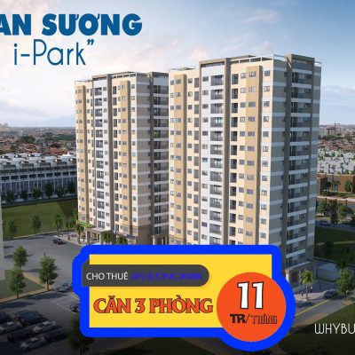 Cho thuê căn hộ An Sương iPark Quận 12, 3PN 2WC, có nội thất, giá 11tr.