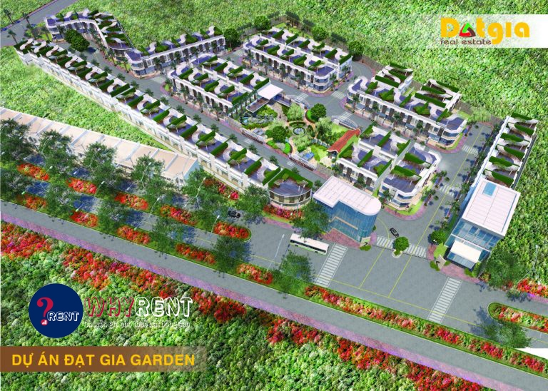 Cho thuê nhà đẹp “Biệt thự Đạt Gia Garden, Hóc Môn” 8x16m2, 3 lầu, 15tr.