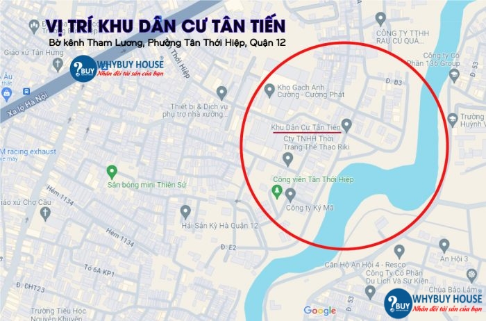 vị trí Khu dân cư Tân Tiến