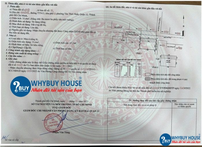 bán nhà sổ hồng phường TTN