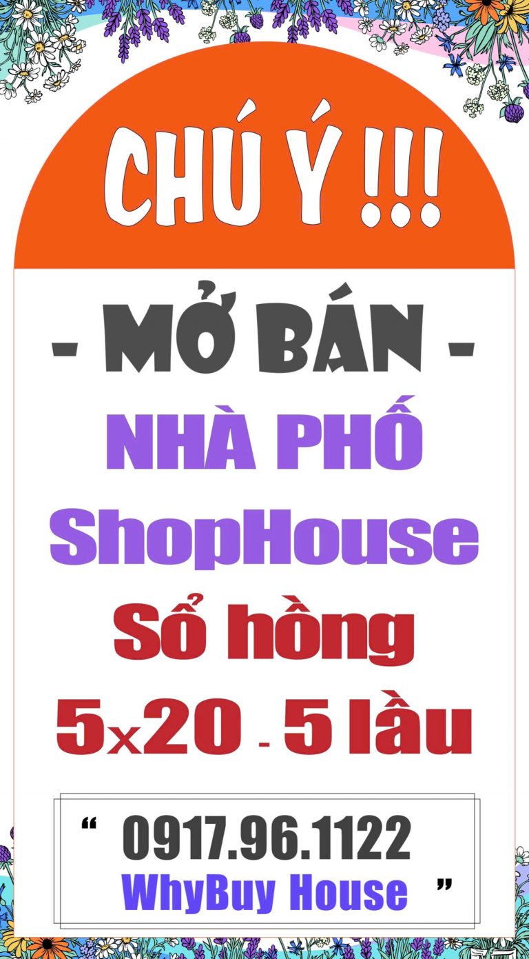 BÁN NHÀ PHỐ SHOPHOUSE ĐÃ CÓ SỔ HỒNG Ở KHU DÂN CƯ AN SƯƠNG